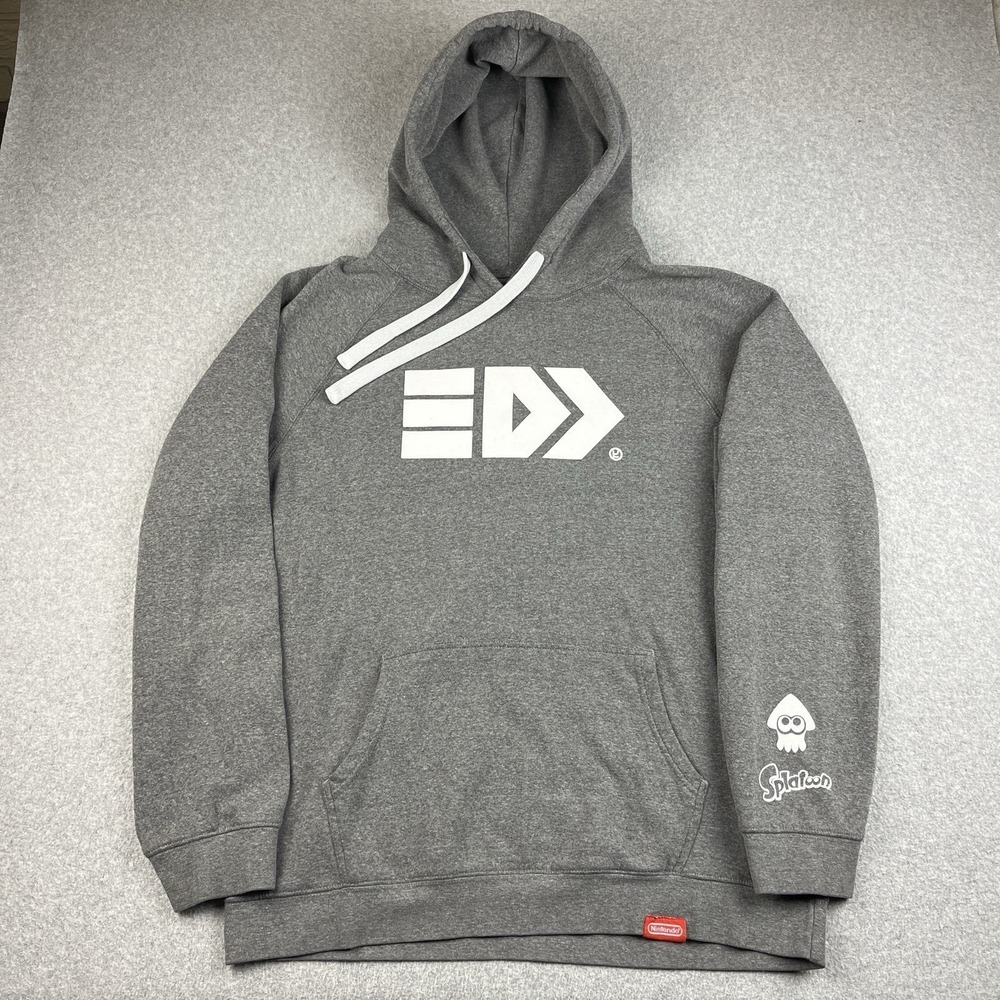 Nintendo Splatoon 3 Hoodie Mens 2XL Gray New York Limited Edition Gaming Logo